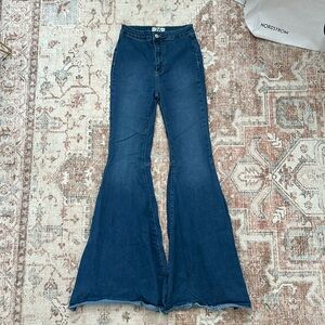 Free People High Waist Ultra Flare Jeans 26